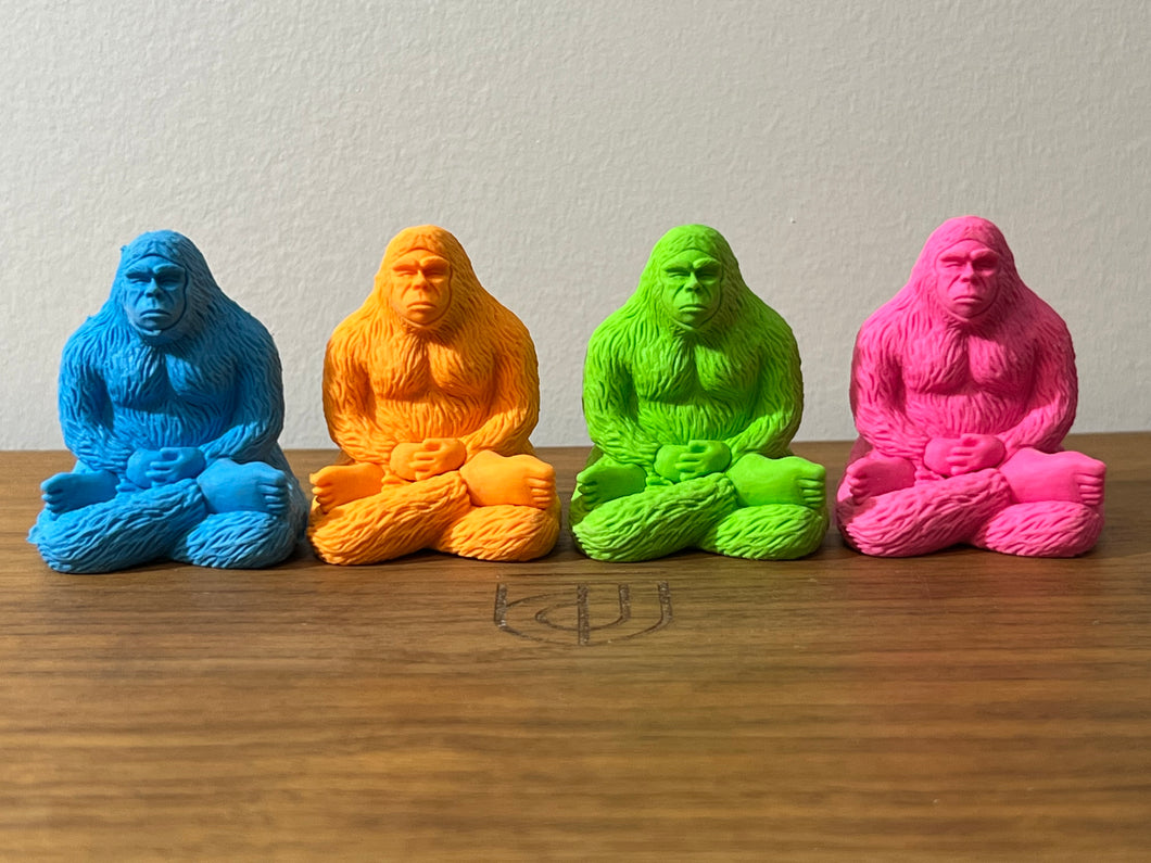 Day-Glo Bigfoot Yogi Erasers.