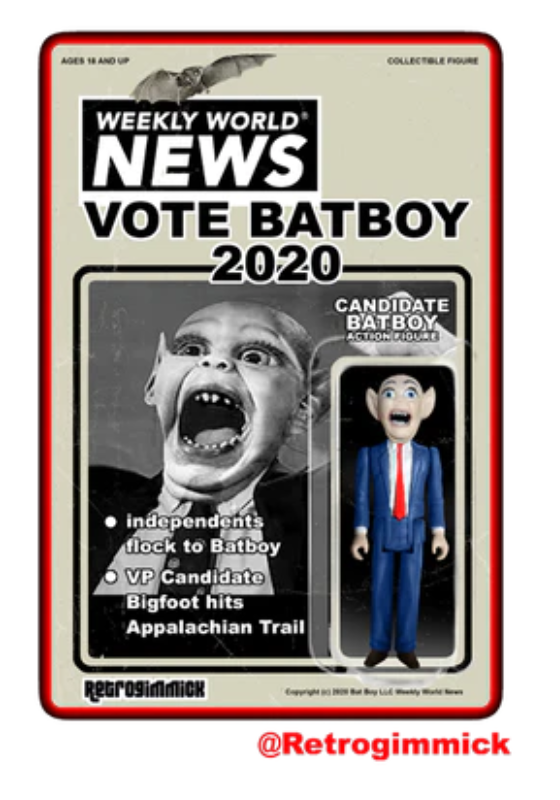 WWN Candidate Bat Boy Action Figure - Edition of 10 - by Retrogimmick