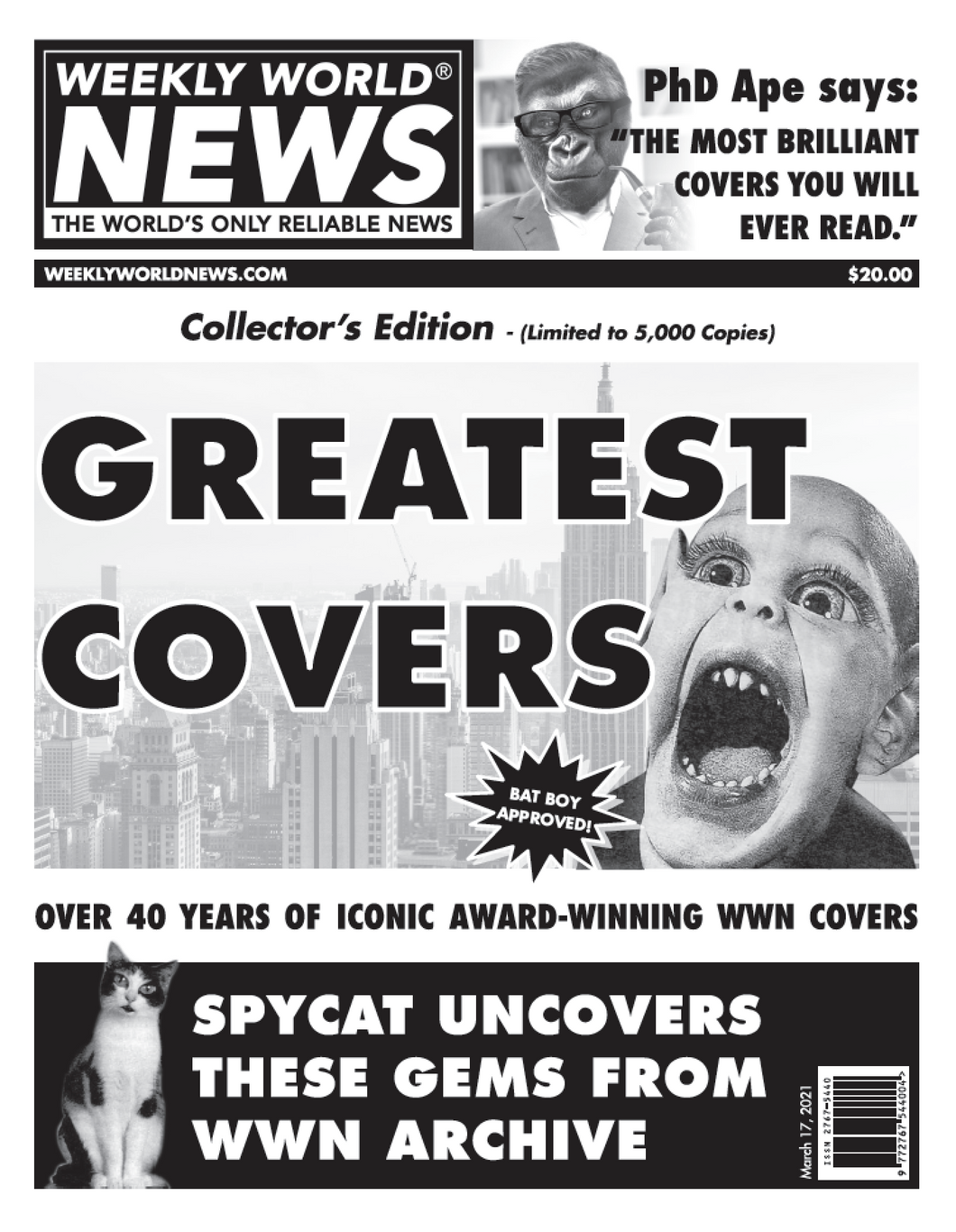 Weekly World News Greatest Covers Limited Print Edition