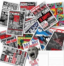 Load image into Gallery viewer, Weekly World News Postcard Set - 25 Unique Cards!!!
